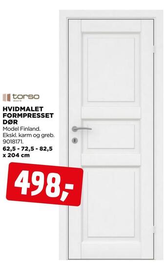 jem & fix Hvidmalet formpresset dør tilbud