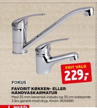 Favorit køkken- eller håndvaskarmatur