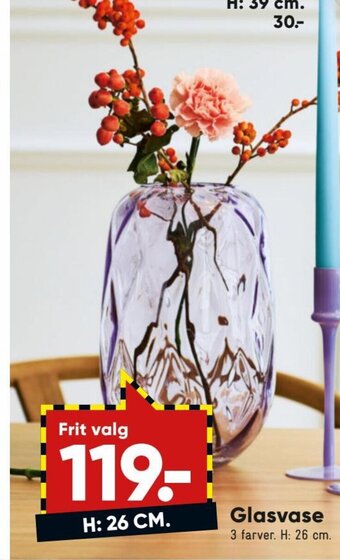 Bilka Glasvase tilbud