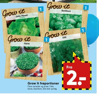 Bilka Grow It Frøportioner tilbud