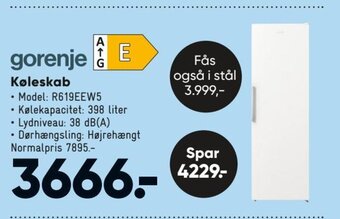 Bilka Gorenje Køleskab tilbud