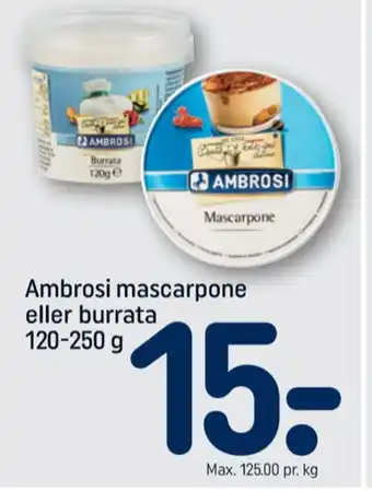 REMA 1000 Ambrosi mascarpone tilbud