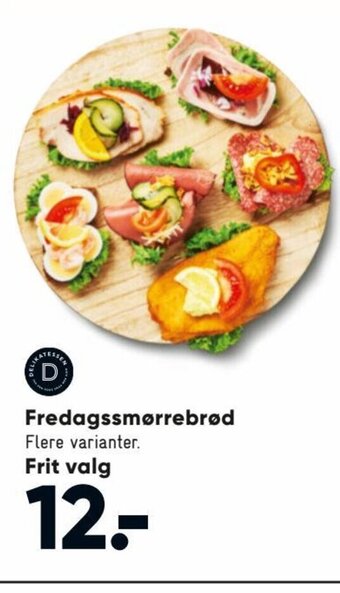 Bilka Fredagssmørrebrød tilbud