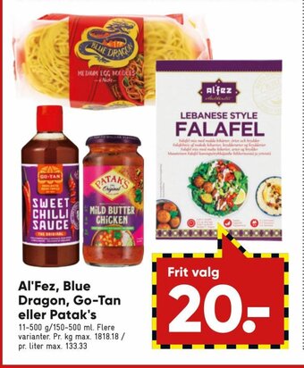 Al'Fez, Blue Dragon ,Go- Tan eller Patak's