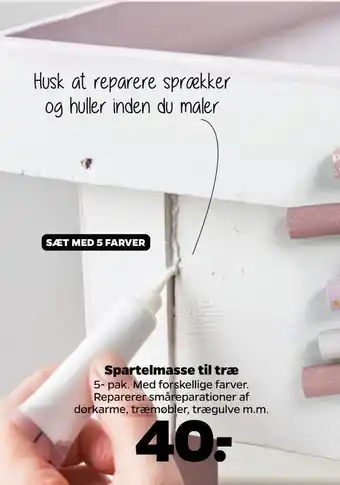 Netto Spartelmasse til træ tilbud