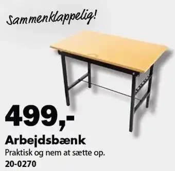 Biltema Arbejdsbænk tilbud