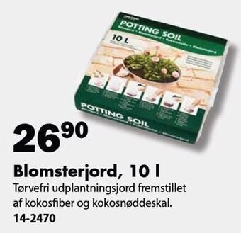 Biltema Blomsterjord, 10 l tilbud