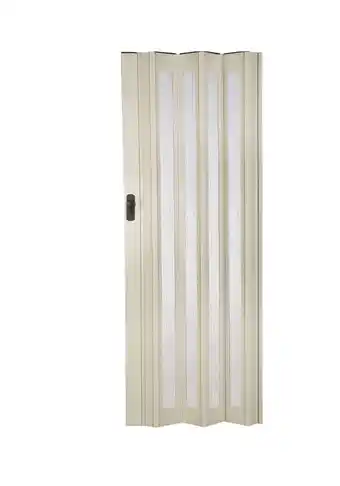 Flexi 08, foldedør med rude, 08, hvid ask, 86x205 cm