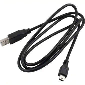 Elworks, usb-kabel til mini, 1 m, sort