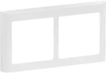 Lk fuga soft, ramme, 2 modul, hvid