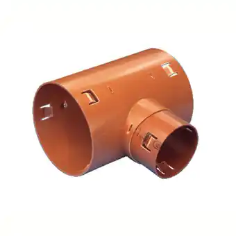 Wavin, pvc, grenrør, t-stykke, 90 grader