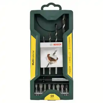 Bosch, universalbor-/bitssæt, mini-x-line, 14 dele