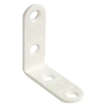 Pn beslag, vinkeljern, hvid, 13x38 mm