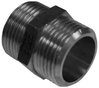 Brystnippel, forkromet messing, 3/4” x 3/4\"