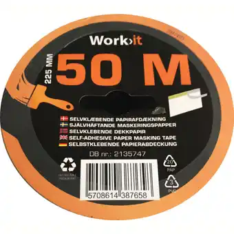 Work>it, selvklæbende papirafdækning, 15-22,5 cm
