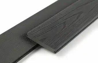 Kirkedal solid, terrassebrædder, 18x130 mm, sort