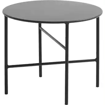 Loungebord, pesetos, ø50 cm, sort