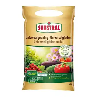 Substral, universalgødning, 100 % organisk, 4 kg