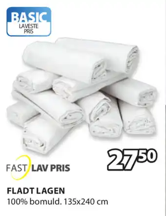 JYSK Fladt Lagen 135x240 cm tilbud