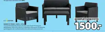 JYSK Marielyst Bord + Sofa + Stol B59xL92xH43 cm tilbud