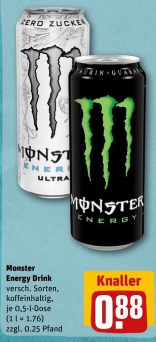 REWE DE Monster Energy Drink tilbud
