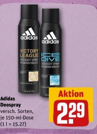 REWE DE Adidas Deospray tilbud