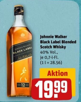 REWE Johnnie Walker Black Label Blended Scotch Whisky tilbud