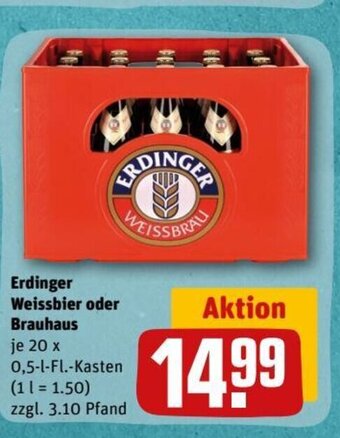 REWE Erdinger Weissbier Oder Brauhaus tilbud