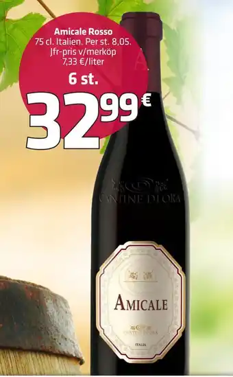 Fleggaard Amicale rosso tilbud