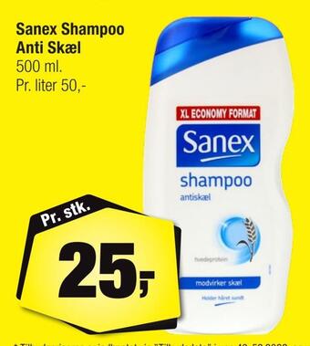 Calle Sanex shampoo anti skæl tilbud