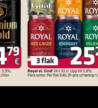 Fleggaard Royal el. giraf tilbud