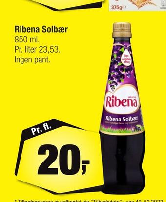 Calle Ribena solbær tilbud