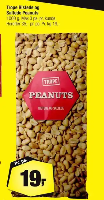 Calle Trope ristede og saltede peanuts tilbud