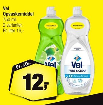 Calle Vel opvaskemiddel tilbud