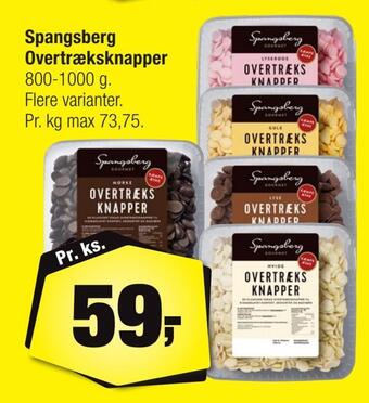 Calle Spangsberg overtræksknapper tilbud