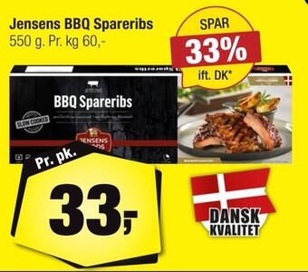 Calle Jensens bbq spareribs tilbud