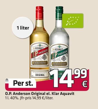 O.p. anderson original el. klar aquavit