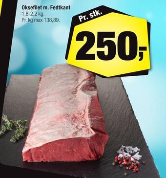 Calle Oksefilet m. fedtkant tilbud