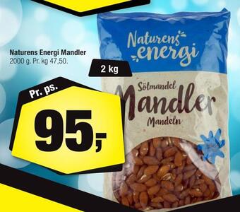 Calle Naturens energi mandler tilbud