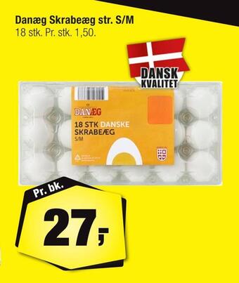 Danæg skrabeæg str. s/m