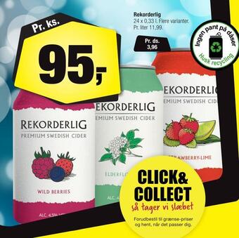 Calle Rekorderlig tilbud