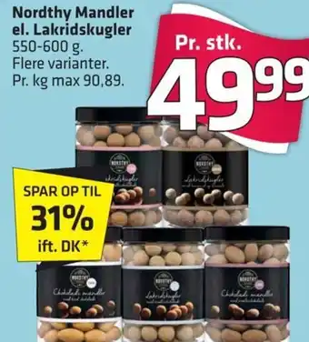Fleggaard Nordthy Mandel el. Lakridskugler tilbud