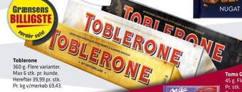 Fleggaard Toblerone tilbud