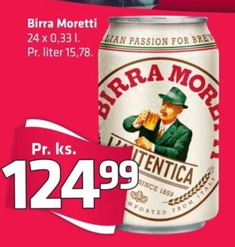 Fleggaard Birra Moretti tilbud