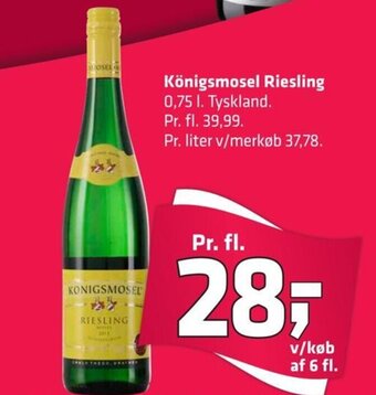 Fleggaard Königsmosel Riesling tilbud