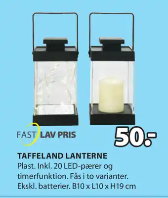 JYSK Taffeland Lanterne B10xL10xH19 cm tilbud