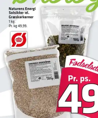 Fleggaard Naturens Energi Solsikke-el. Græskarkerner tilbud
