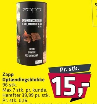 Fleggaard Zapp Optændingsblokke tilbud