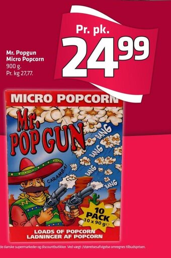 Fleggaard Mr. Popgun Micro Popcorn tilbud
