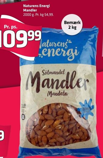 Fleggaard Naturens Energi Mandler tilbud